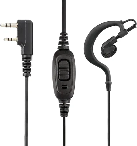 Vista 3 de Auricular Walkie Talkie con micrófono de un solo cable auricular de radio bidireccional para Baofeng UV-5R BF-888S Arcshell Retevis H-777 RT21 RT22