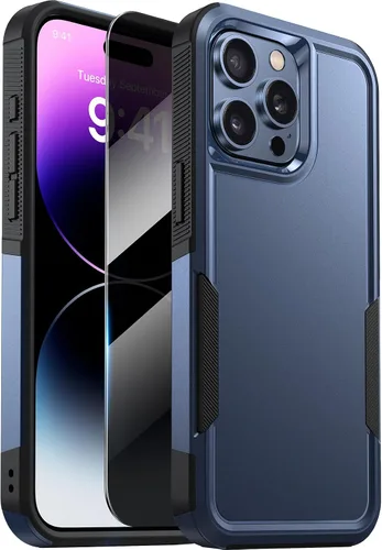 Vista 40 de Diaclara Funda diseñada para iPhone 12/iPhone 12 Pro, [con protector de pantalla de privacidad] [antiespía]