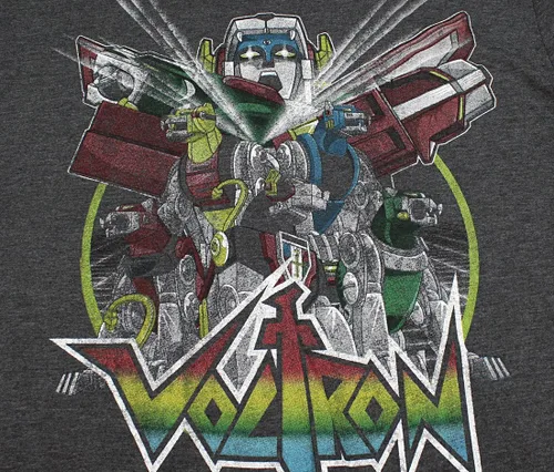 Vista 2 de Voltron - Camiseta para hombre, diseño gráfico vintage