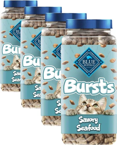Vista 14 de Blue Buffalo - Premios crujientes Bursts para gatos, de pollo, tarro de 340,1 g