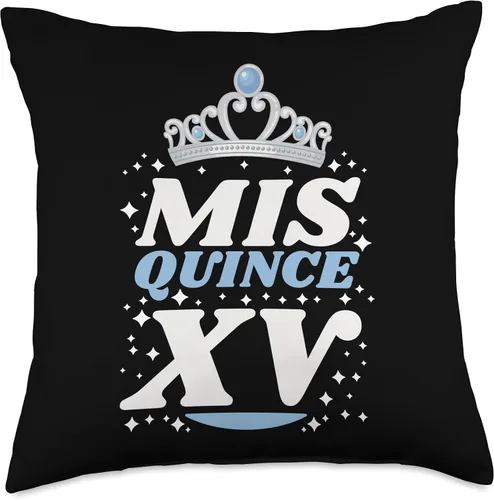 Vista 5 de 15 Birthday Quinceanera Gifts for Mis XV Sweet 15 Mexican Birthday Party Quinceanera Mis Quince Años - Almohada de 16 x 16 pulgadas, multicolor