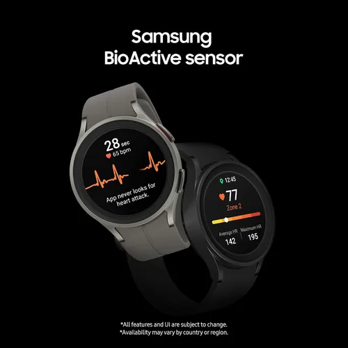 Vista 4 de SAMSUNG Galaxy Watch Pro 5 1.772in LTE Smartwatch con rastreador de cuerpo, salud, fitness y sueño, batería mejorada, cristal de zafiro, seguimiento