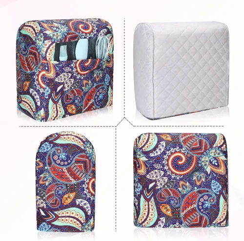 Vista 5 de Funda para batidora de cocina compatible con mezcladores Kitchenaid de 7 a 8 cuartos de galón, funda para batidora de pie con bolsillo, cubiertas