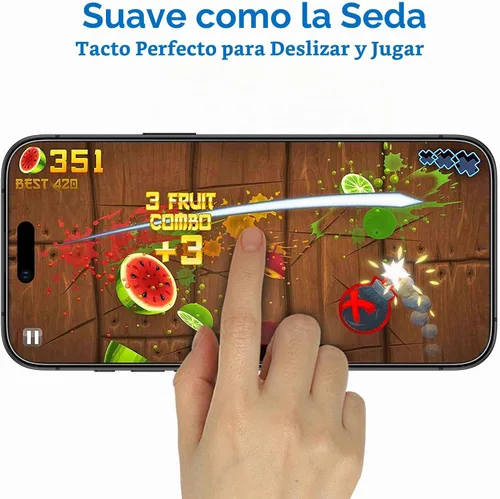 Vista 3 de Mothca Paquete de 2 protectores de pantalla de vidrio mate para iPhone Air / 17 Air [6.5 pulgadas] + Paquete de 2 protectores de lente de cámara