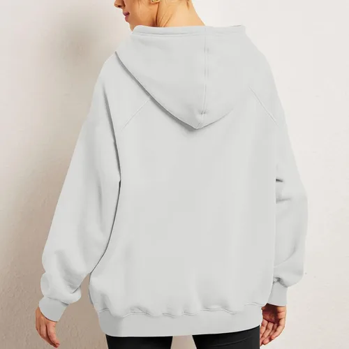 Vista 4 de Women Raglan Sleeve Hoodies Oversized Pullover Tops Basic Athletic Fit Hooded Sweatshirts Trendy Y2K Hoodie Shirts