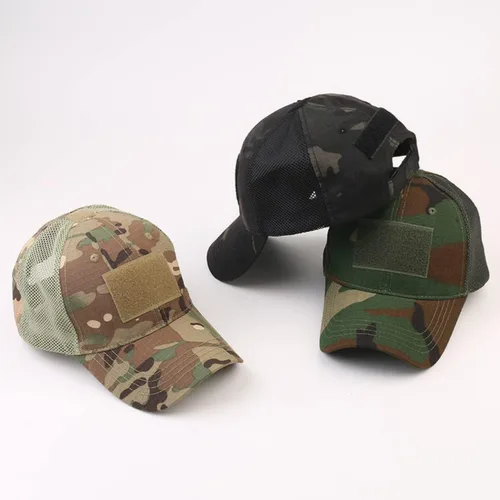 Vista 3 de JupiterGear Sombrero táctico de estilo militar con correa ajustable, transpirable y unisex
