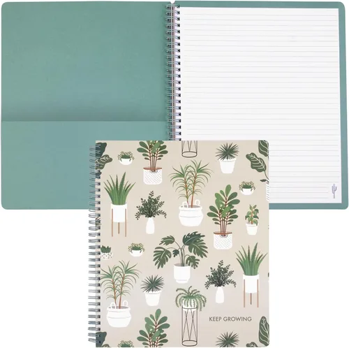 Vista 11 de Steel Mill & Co - Lindo cuaderno de espiral grande con rayas universitarias, 11 x 9.5 pulgadas con tapa dura duradera y 160 páginas forradas, puntos