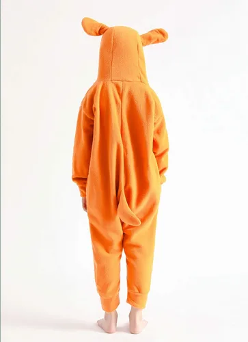 Vista 3 de Pijama unisex de una pieza para niños, disfraz de animal para cosplay de Navidad, Halloween