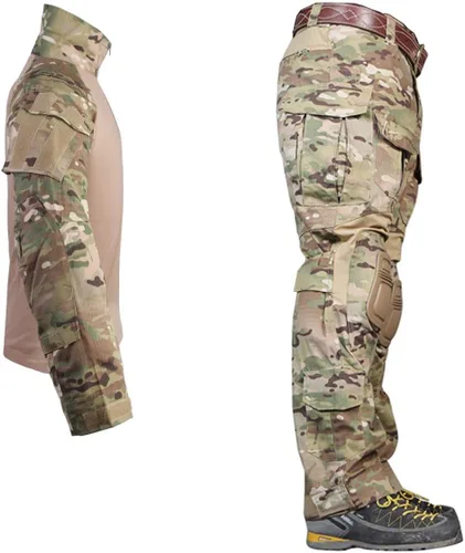 Vista 6 de Paintball Equipment Tacticam bdu Emerson Combat G3 Uniforme con rodillera Multicam MC