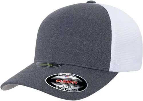 Vista 11 de Flexfit Melange Unipanel Trucker Cap Negro