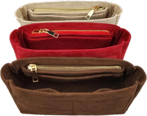 Vista 5 de Lckaey Inserto organizador de bolso, utilizado para el nuevo bolso de forro Diane stick liner bolsa de almacenamiento y clasificación2072Beige