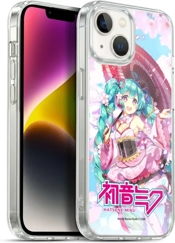 Vista 230 de Head Case Designs Licencia Oficial Hatsune Miku Gráficos Lindos Carcasa de Gel [Protección de Grado Militar] Compatible con Apple iPhone 7