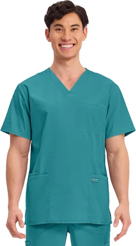 Vista 67 de Cherokee WW Professionals WW695 - Camisa de uniforme sanitario para hombre, con cuello en V
