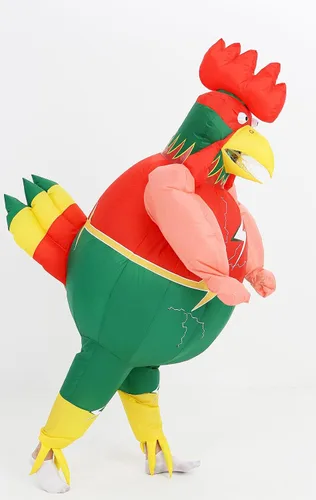 Vista 3 de Rooster Costume, Full Body Inflatable, Adult Size Chicken Costume