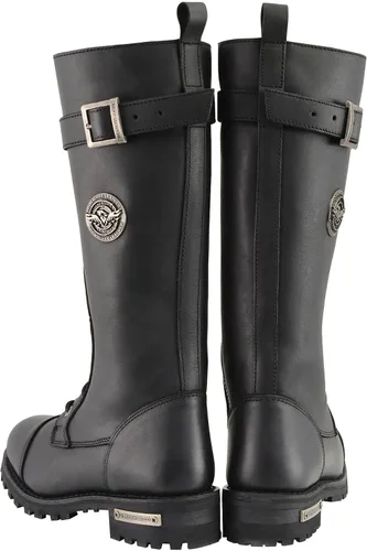 Vista 6 de Milwaukee Leather Botas de tiro alto de encaje a punta de 14 pulgadas para mujer Redondo Ancho - Mbl9355w