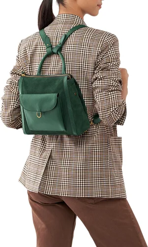 Vista 5 de Fossil Parker - Mini mochila de cuero para mujer Verde Pino