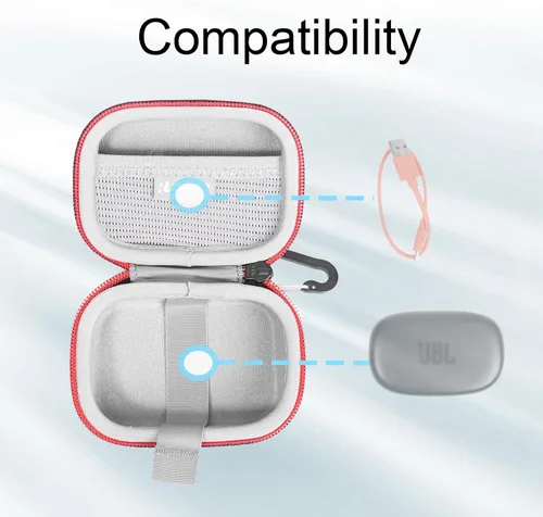 Vista 4 de RLSOCO Funda para JBL Endurance Peak 3 a prueba de polvo y agua (IP68) auriculares activos inalámbricos (sólo funda)