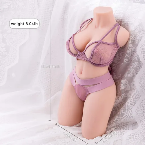 Vista 2 de Mini muñeca sexual de 10 libras, juguetes sexuales para hombres, tamaño reducido, coño de bolsillo para adultos, esqueleto integrado de doble canal