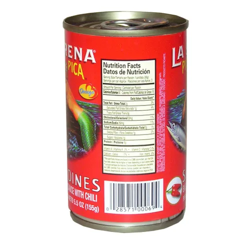 Vista 2 de La Sirena Pica Pica Sardina 5.5 oz - Sardina (paquete de 10)