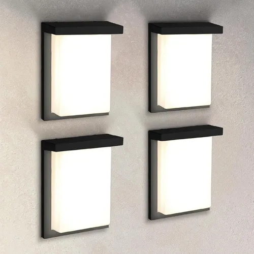 Vista 11 de ASD Lámpara LED de pared para exteriores de 8", aplique de casa para puerta delantera 3CCT, regulable, impermeable, certificada por ETL 12W