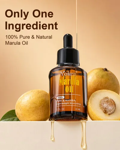 Vista 3 de Yoken Aceite de marula de 2 onzas, aceite para rostro y cabello 100% puro