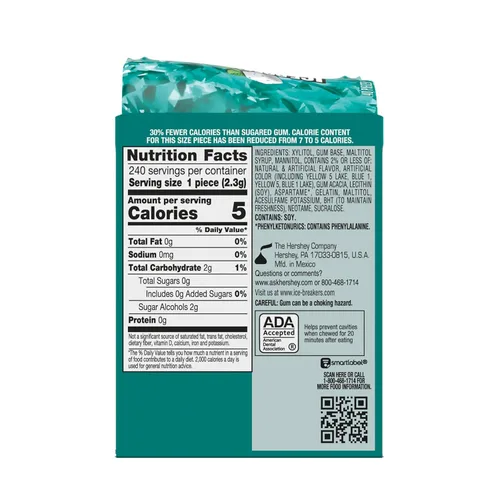 Vista 2 de ICE BREAKERS Ice Cubes - Goma de mascar sabor Wintergreen sin azúcar, 91.7 g (6 envases, 40 piezas)