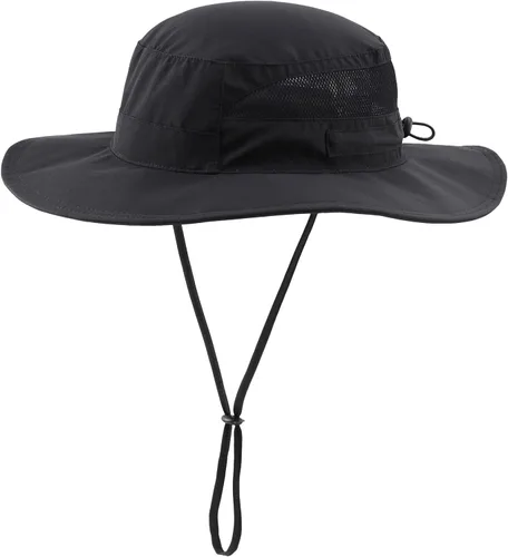 Vista 27 de Connectyle Sombrero de sol Boonie para hombre, protección UV, pesca, senderismo, camping, sombrero