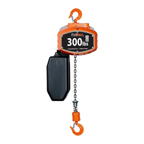 Vista 2 de Prowinch - Polipasto eléctrico portátil - Polipasto de cadena eléctrica de 300 lb con control remoto inalámbrico, altura de elevación de 20 pies