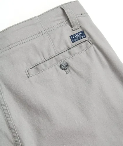 Vista 4 de Chaps Pantalones cortos para hombre - Pantalones cortos elásticos de algodón con parte delantera plana caqui (tamaño 30-38)