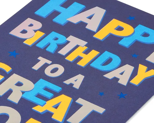 Vista 4 de American Greetings Tarjeta de cumpleaños para hijo (Celebrate)