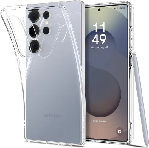 Vista 20 de Spigen Liquid Crystal para Galaxy S24 (2024) [Protección de Grado Militar] - Transparente