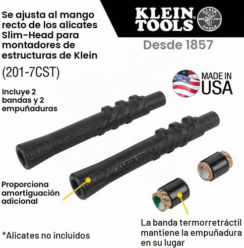 Vista 6 de Klein Tools Alicates D2000-9ST, cortadores laterales son alicates resistentes de 9 pulgadas para barras de refuerzo, ACSR, tornillos, clavos