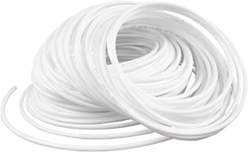 Vista 3 de Manguera RO blanca de 3/8" a 70°F-120PSI hasta 150°F-60PSI, tuberías de agua flexibles de 1/4", tubo de plástico CCK de 1/4 pulgada Certificado NSF