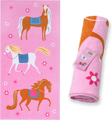 Vista 15 de Wildkin Toalla de playa para niños, 100% algodón, suave y absorbente, ideal para piscina y playa, animales salvajes Verde Oscuro