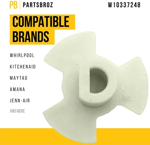 Vista 2 de PartsBroz W10337248 Acoplador de tocadiscos – Compatible con horno microondas Whirlpool Maytag KitchenAid Amana – Reemplaza AP5631076 2310977