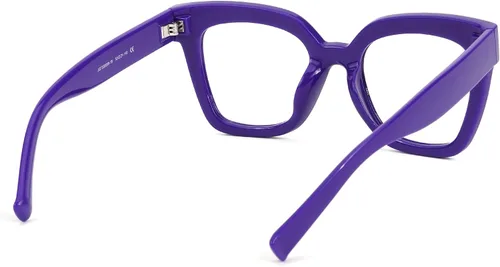 Vista 52 de Zeelool Gafas de luz azul para mujer de moda de tira cuadrada de moda gafas de computadora gafas antifatiga ocular Malcolm JGA000269-22B