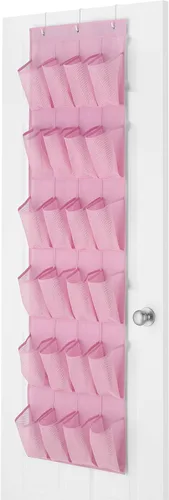 Vista 9 de Whitmor Organizador de zapatos sobre la puerta - 20 secciones - gris teñido espacial