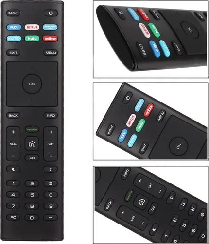 Vista 5 de 2 paquetes XRT136 reemplazados de control remoto sin reloj para VIZIO Smart TV D-Series M-Series P-Series V con VUDU Netflix PrimeVideo Xumo Hulu