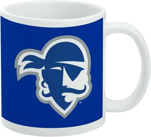Vista 485 de Taza de cerámica con el logotipo principal de la Universidad Rider, taza de regalo novedosa para café, té y bebidas calientes, 11oz, blanca
