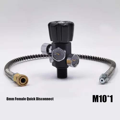 Vista 4 de Válvula adaptadora de estación de llenado 4500psi para botella de tanque de cilindro de Airsoft PCP Paintball HPA