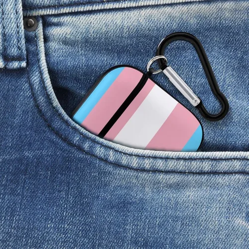 Vista 8 de Compatible con Airpods 2 y 3 para Airpods (bandera del orgullo transgénero)