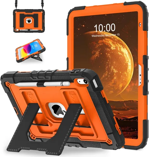 Vista 9 de WESOROL Funda para iPad A16 11ª Generación 11 Pulgadas (2025) iPad 10ª Generación 10.9 Pulgadas (2022), Fundas i Pad A16 Grado Militar Resistente a