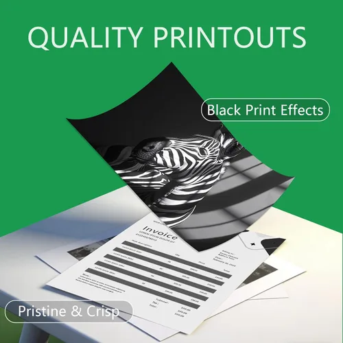 Vista 4 de 65XL 65 Cartucho de tinta negra compatible para tinta HP 65 para cartucho de tinta negra HP65 XL 65XL Funciona con Envy 5010 5052 5055 Deskjet 2622