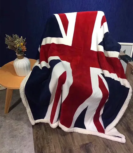Vista 3 de UKELER Manta de Forro Polar Union Jack 50 x 60 Pulgadas Mantas de Forro Polar Suaves y Esponjosas para Adultos, Niños Pequeños, Niños y Niñas