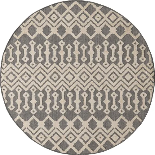 Vista 14 de Unique Loom Arlo Collection Alfombra de área - Lenny (rectangular 2' 0" x 3' 0", carbón/marfil)