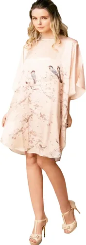 Vista 5 de Pijama de seda 100% para mujer, bata de baño de seda para mujer, bata de kimono de seda, bata de baño con mangas de muñeca, patrón floral
