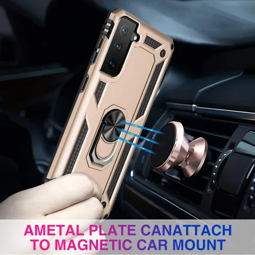 Vista 3 de Funda para Samsung Galaxy S21 5G resistente con protector de pantalla integrado, armadura dura, funda anticaída militar para Samsung S21 5G 6.2 2021
