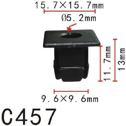 Vista 78 de Autobahn88 - Clip de remache tipo push-in para parachoques, compatible con Renault (OEM: 054000001R) (Paquete de 20)