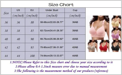 Vista 3 de Underoutfit Front Clasp Bras for Women Plus Size High Tank Top Secret Strapless Bras for Women Reusable Adhesive Bra B