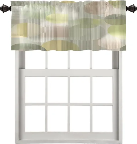 Vista 89 de Maritime Ocean Blackout Tier Curtains, Anchors Nautical Art Half Window Drapes for Kitchen with Rod Pocket,Room Darkening 2 Pack 26X24 Inches